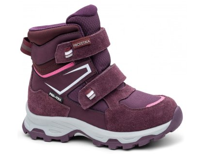 PROTETIKA detské dievčenské zateplené zimné topánky s membránou Aura Bordo PRO-TEX