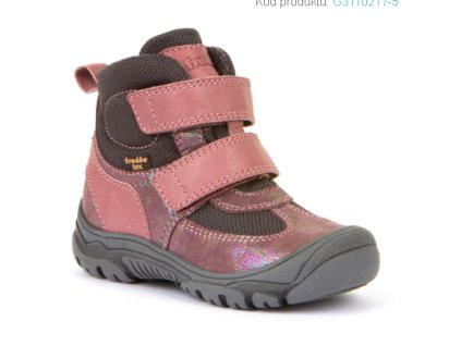 FRODDO detské dievčenské zateplené zimné topánky s membránou LINZ TEX DARK PINK