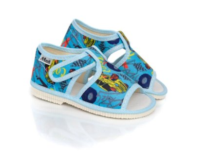 MANÍK papuče 1S chlapčenské otvorené farba 945