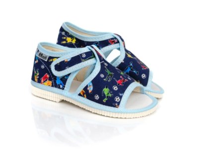 MANÍK papuče 1S chlapčenské otvorené farba 930
