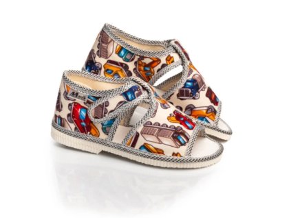 MANÍK papuče 1S chlapčenské otvorené farba 941