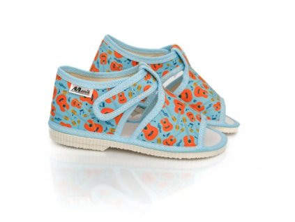 MANÍK papuče 1S chlapčenské otvorené farba 932