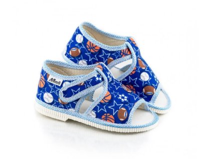 MANÍK papuče 1S chlapčenské otvorené farba 935 č.29