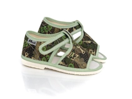 MANÍK papuče 1S chlapčenské otvorené farba 925