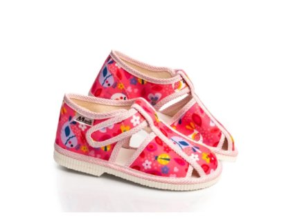 MANÍK papuče 2S dievčenské zatvorené farba 333 č.23