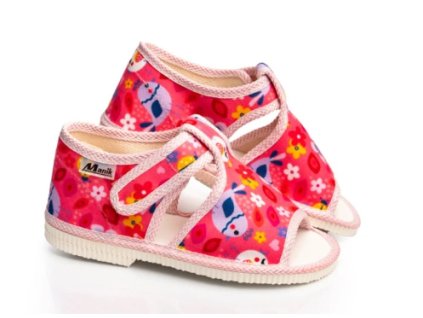 MANÍK dievčenské papuče 1S otvorené farba 333 č.24