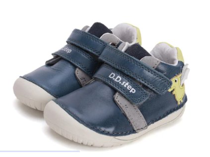 D.D.STEP detské chlapčenské kožené topánky so svietaciou podrážkou Dragon BAREFOOT, *070