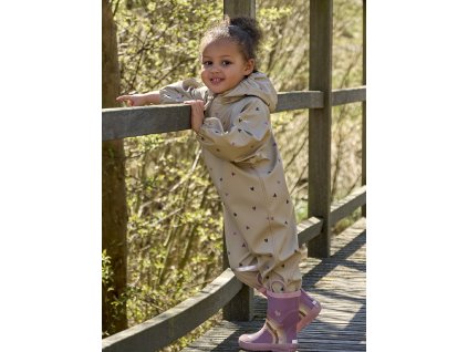 CELAVI detské dievčenské nezateplené gumáky z prírodneho kaučuku Reinbow Pink