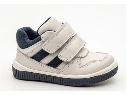 PROTETIKA detské chlapčenské prechodné kožené topánky DERO white