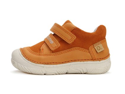D.D.STEP detské chlapčenské prechodné kožené topánky Orange, *082