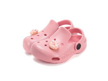 D.D.STEP detské dievčenské letné Crocsy Water Lily Pink