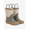 CELAVI detské gumáky z prírodného kaučuku  Green - Beige