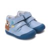 D.D.STEP detské chlapčenské kožené prechodné topánky SKY Blue, *066