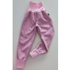 Dievčenské softshelove flisom zateplene nohavice farba Ružová č.98/104