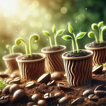 Jarní kávová zrna