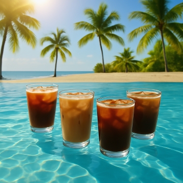 Ice Coffee in The Sun