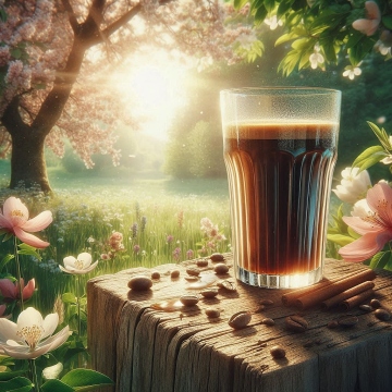 Ice Coffee in The Sun