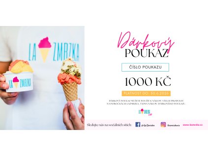 Dárková poukázka 1000 Kč