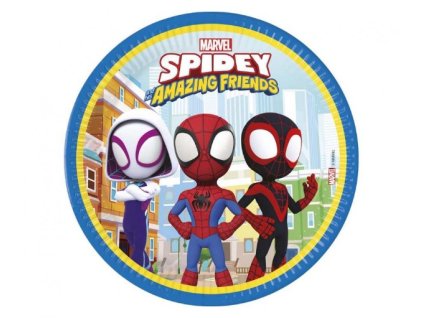 0028694 papirove talire spidey a pratele 23 cm 8 ks 625