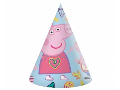 0015544 papirove party cepicky prasatko peppa 6 ks 625