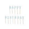 0029681 narozeninove svicky happy birthday 25 cm modre