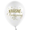 0024756 balonkovy buket krasne narozeniny bily 5 ks 625