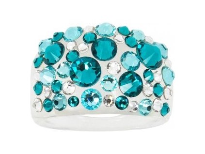 Prsten LEVIEN BY SWAROVSKI Bubble BLUE ZIRCON RBB53BZI