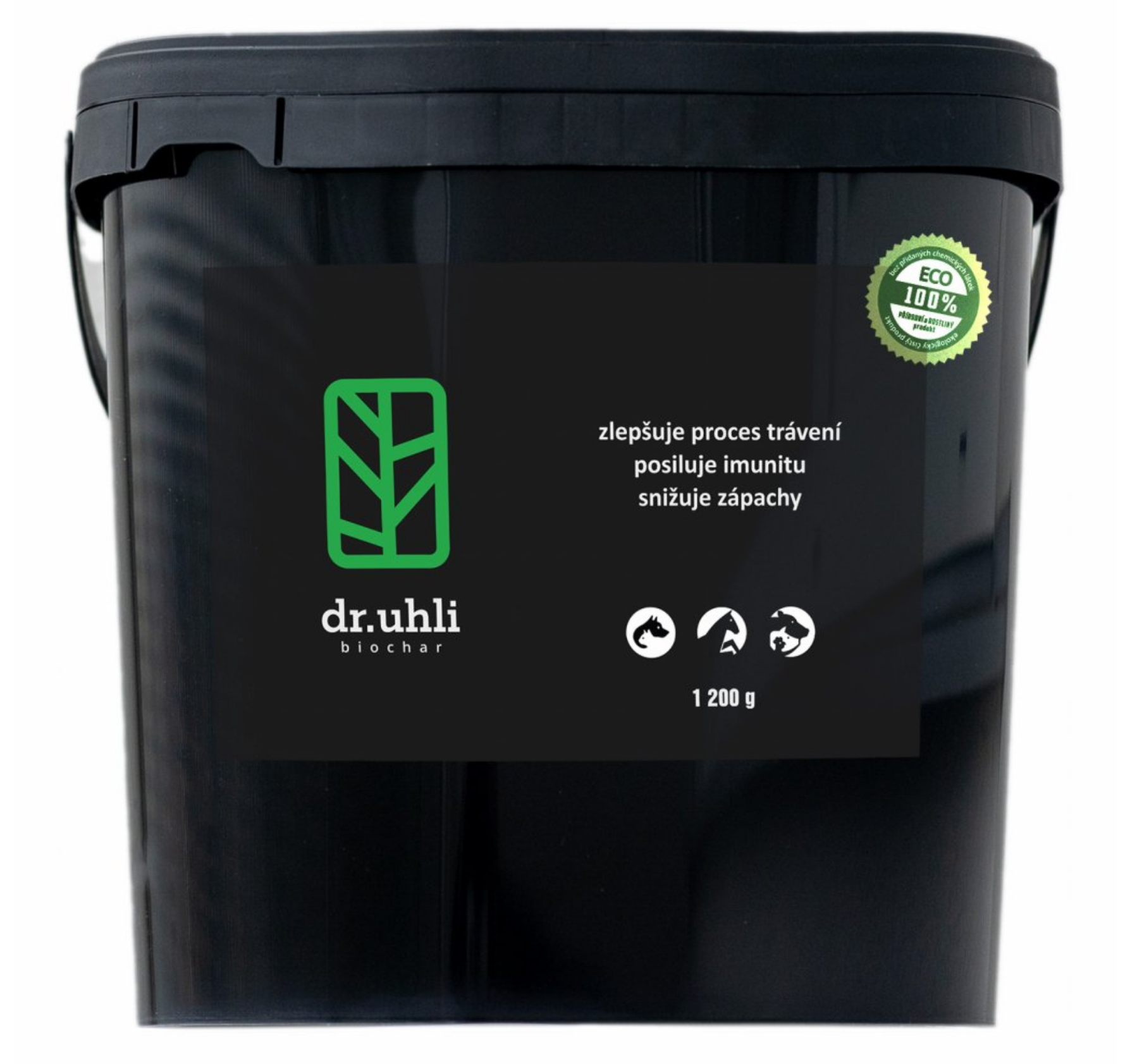 aktivní uhlí pro malá i velká zvířata 1,2kg