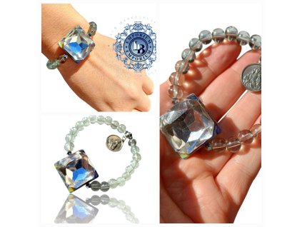 BOŽSKÉ SRDCE sivý elastický náramok.  Chirurgická oceľ