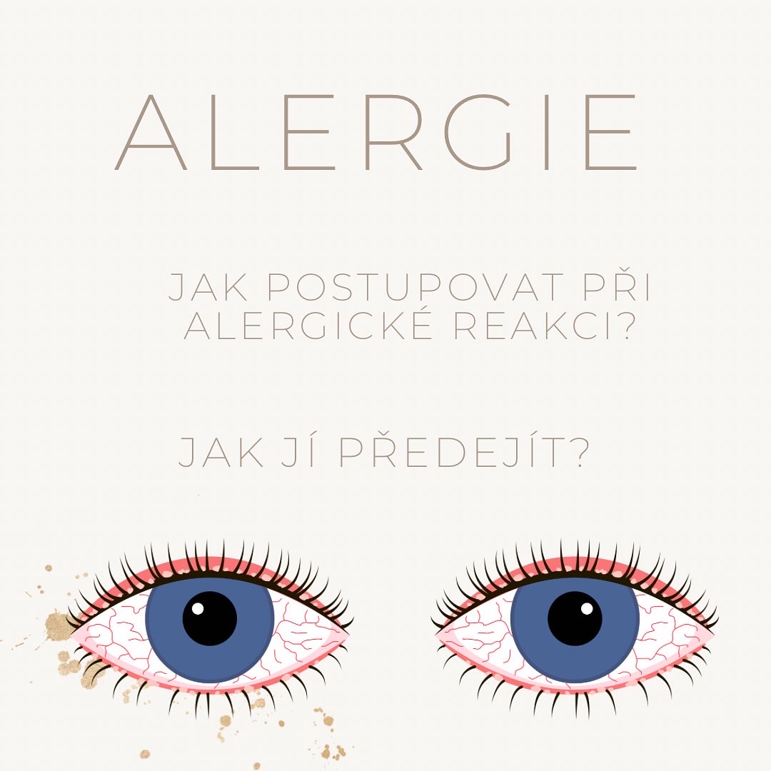 Alergie na prodloužené řasy