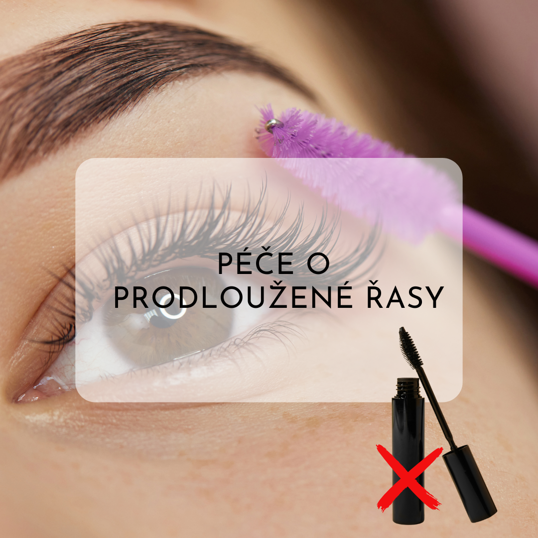 Péče o Prodloužené řasy po aplikaci