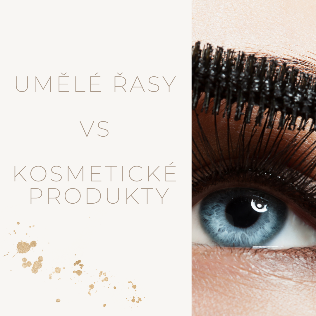 Kosmetické produkty vs umělé řasy