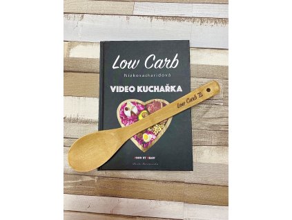 LOW CARB KUCHAŘKA NÍZKOSACHARIDOVÁ + BAMBUSOVÁ VAŘEČKA ( LŽÍCE ) VELKÁ 30 CM