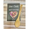 LOW CARB KUCHAŘKA NÍZKOSACHARIDOVÁ + BAMBUSOVÁ VAŘEČKA ( LŽÍCE ) VELKÁ 30 CM