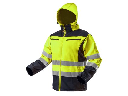 Softshellová reflexná mikina NEO VISIBILITY žltá
