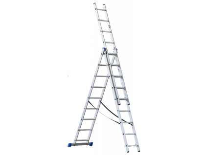 Trojdielny viacúčelový rebrík VHR H 3x8 priečok