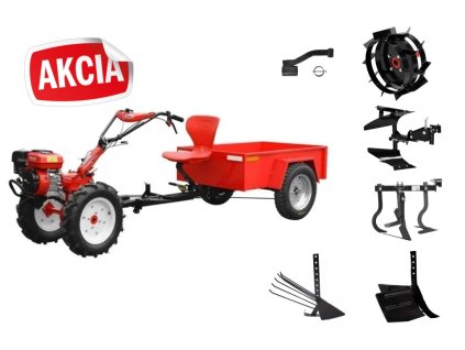 Malotraktor - HECHT 7100 SET + príslušenstvo