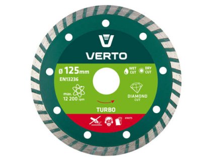 Diamantový kotúč Turbo 125 mm VERTO
