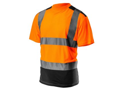 Reflexné tričko s tmavým lémom NEO VISIBILITY oranžová