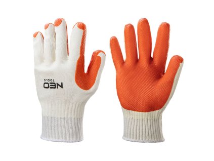 Pracovné rukavice, 65% bavlna + 35% polyester, veľkosť 10