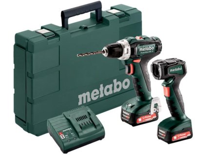 Metabo Set PowerMaxx BS 12 aku vŕtačka + svietidlo 12V 601036900