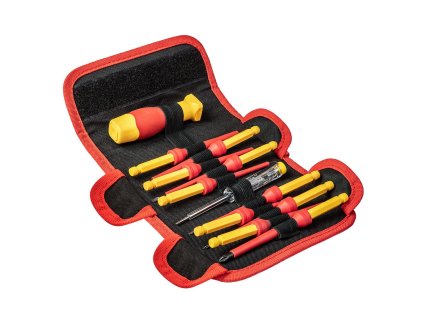 NEO Skrutkovacie bity s rukoväťou 1000V, 12ks, 01-308