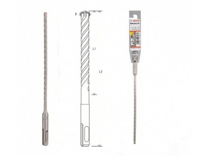 Vrták do kladív SDS-plus-5       5 x 150 x 210 mm