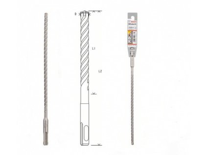Vrták do kladív SDS-plus-5       6,5 x 200 x 260 mm