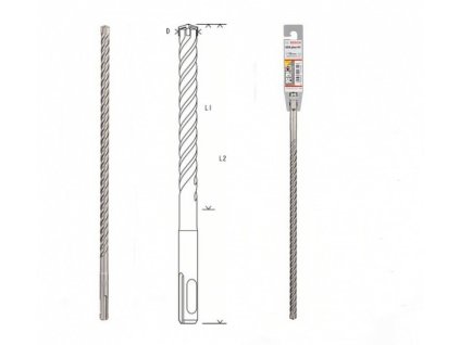 Vrták do kladív SDS-plus-5       10 x 250 x 310 mm