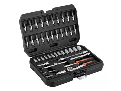 Gola sada, nástrčkové kľúče, 1/4", CrV, sada 46 ks. NEO 10-004