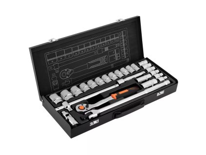 Gola sada nástrčkové kľúče 1/2", sada 25 ks, CrV NEO 10-036