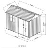 Záhradný domček - HECHT 6x10 NORD