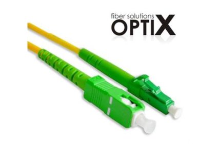 Optický patch cord Optix 9/125 OS2 SC-LC APC-APC simplex 1,8mm