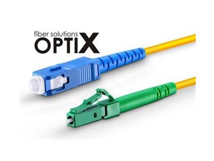 optix sc lc apc opticky patch cord 09 125 0 5m g657a simplex i1767
